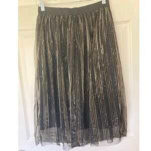 Oddi Tulle Skirt Large Metallic Glitter Fairycore, Whimsigoth Festive Party USA